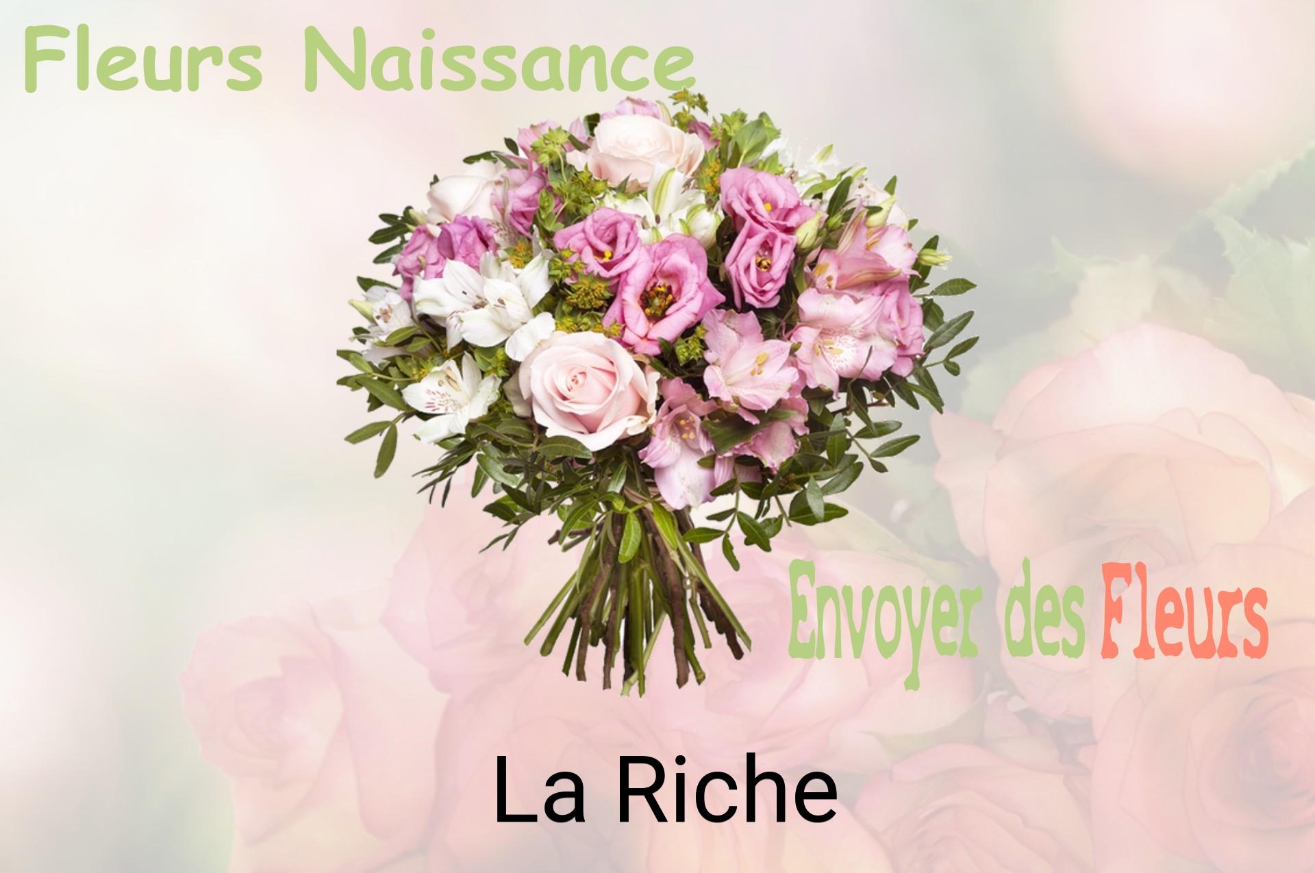 Bouquet de fleurs de naissance livré à La Riche